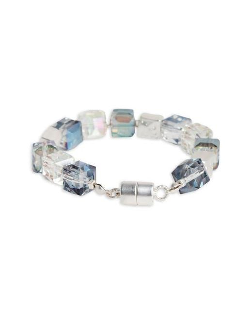 Saachi Blue Cube Beaded Bracelet