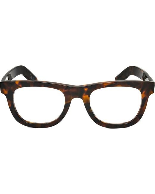 Retrosuperfuture Brown 55Mm Rectangular Reading Glasses