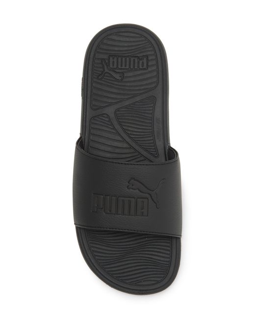 PUMA Black Cool Cat 2.0 Slide Sandal for men