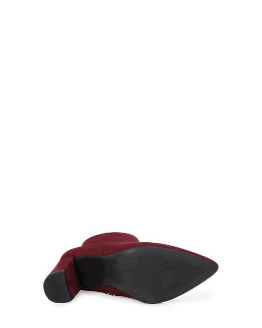 BERNESS Red Sara Block Heel Bootie