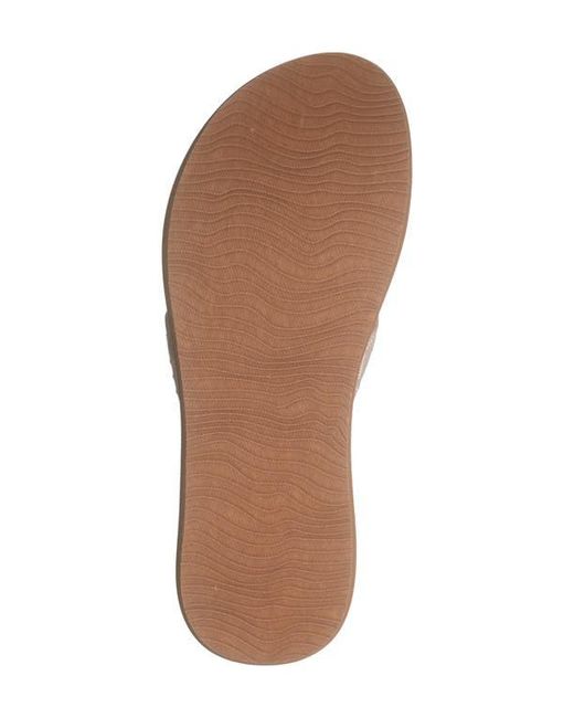 Reef Brown Spring Woven Strap Flip Flop