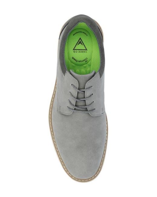Vance Co. Gray Hodges Plain Toe Derby for men