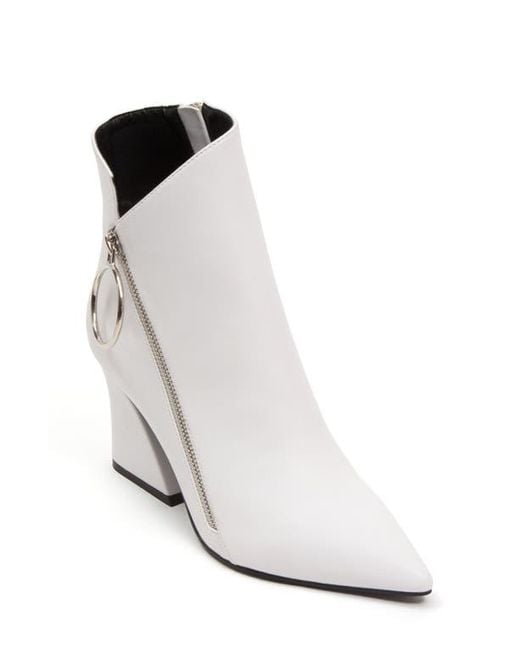 Ninety Union White O-Ring Zip Bootie