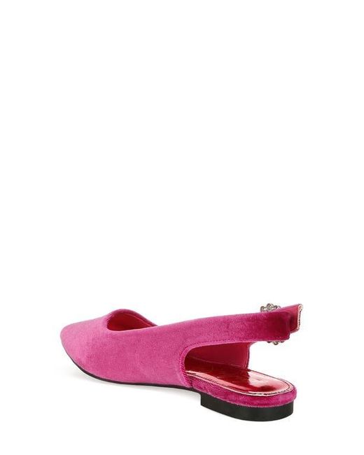 LONDON RAG Red Dolan Slingback Flat
