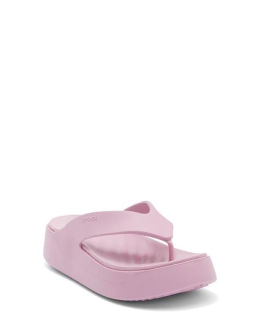 CROCSTM Pink Getaway Platform Flip Flop