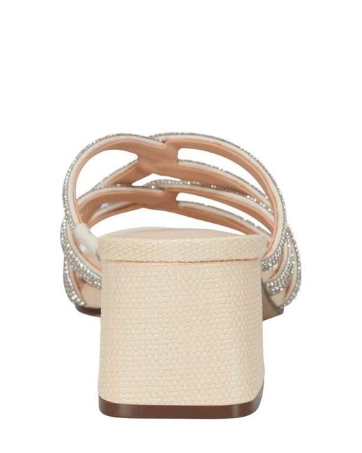 Unisa Natural Crystal Embellished Sandal