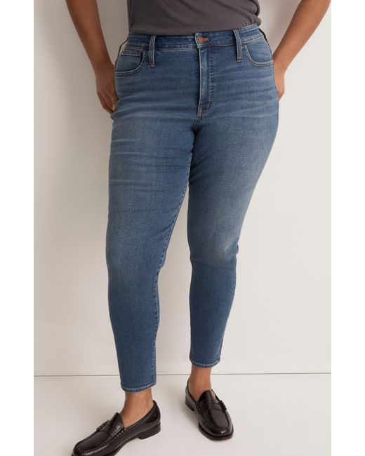 Madewell Blue Curvy Roadtripper Authentic Skinny Jeans