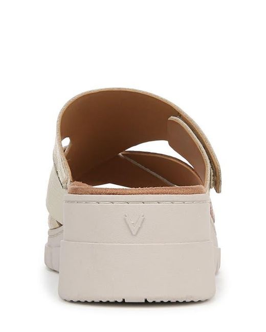 Vionic Brown Uptown Sunset Platform Wedge Slide Sandal