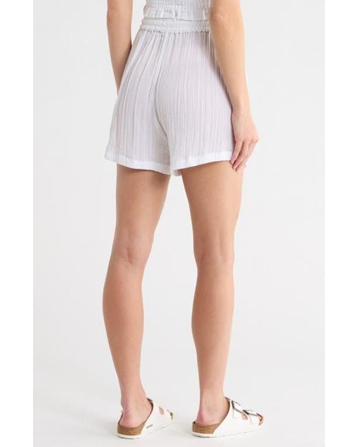 Vitamin A Blue Costa Organic Cotton Cover-Up Shorts