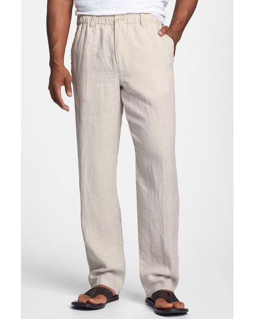 Tommy Bahama Multicolor 'new Linen On The Beach' Easy Fit Pants for men