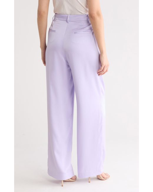Wayf Purple Pleated Pants
