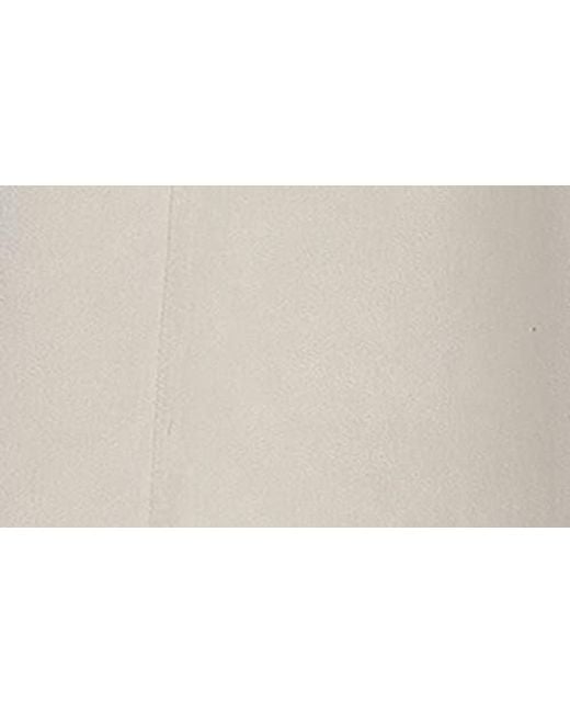 Calvin Klein Natural Faux Suede Midi A-Line Dress