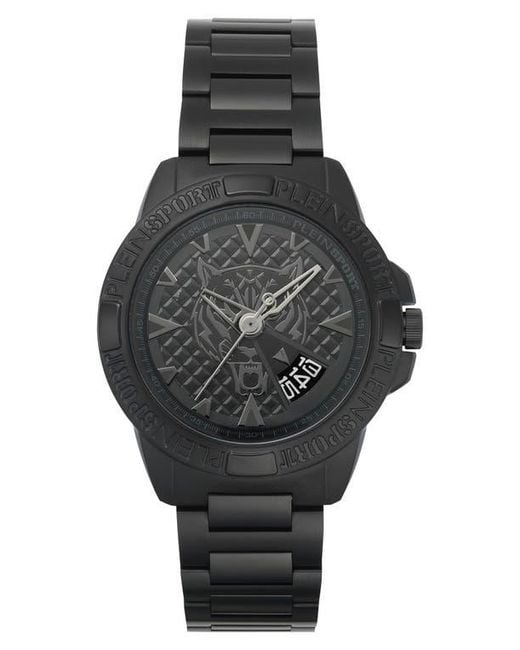 Philipp Plein Black Touchdown Bracelet Watch, 44Mm for men