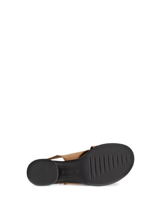 Ecco Brown Cross Strap Slingback Sandal