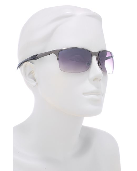 Vince Camuto Purple 62mm Rimless Retro Rectangle Sunglasses