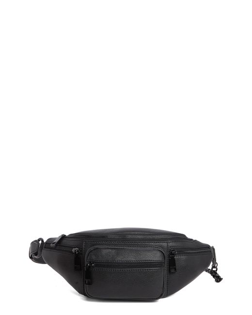 Rebecca Minkoff Black Leather Zip Belt Bag