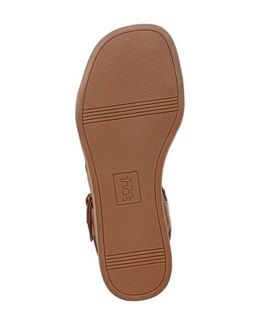 Naturalizer Brown Jayvee Faux Leather Ankle-Strap Sandals