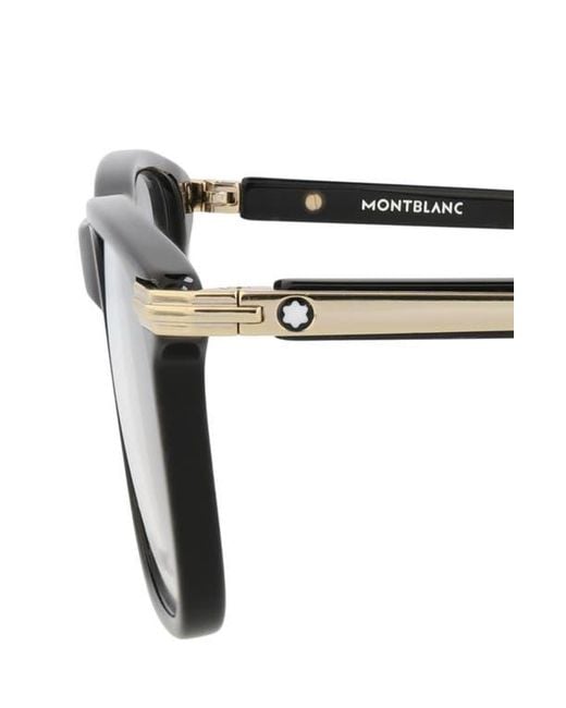 Montblanc Multicolor 54Mm Rectangle Optical Frames for men