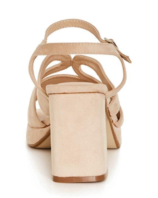 City Chic White Coco Platform Sandal