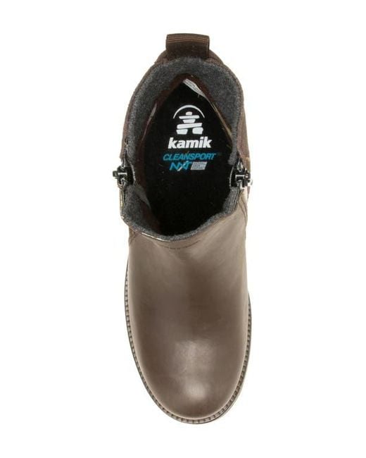 Kamik Brown Isabellalo Waterproof Ankle Boot