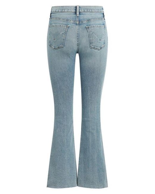 Hudson Blue Barbara Raw Hem High Waist Bootcut Jeans