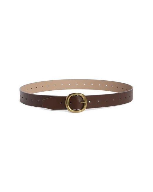 Steve Madden Brown Reversible Faux Leather Belt