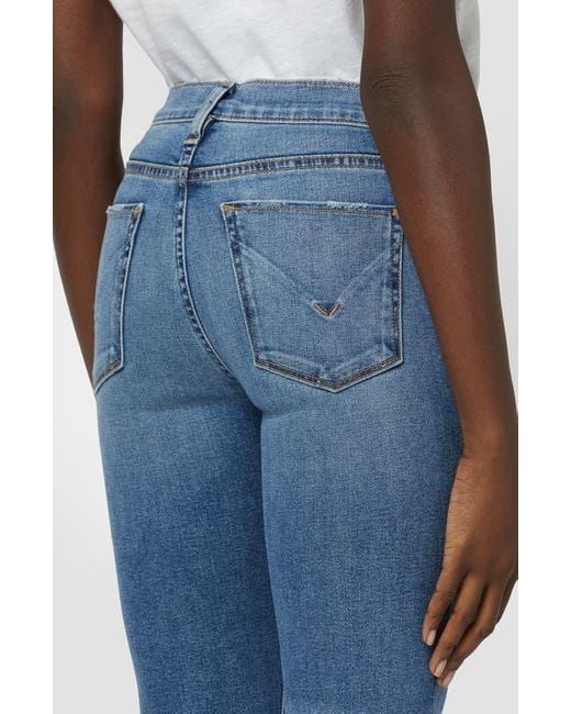 Hudson Blue Nico Distressed Crop Straight Leg Jeans