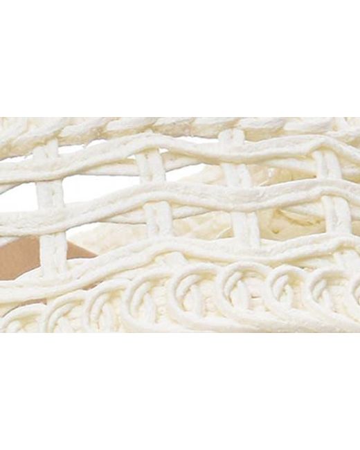 Catherine Malandrino White Nettie Woven Slide Sandal