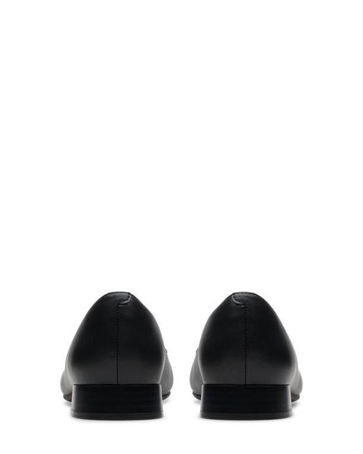 Clarks Black Pointed Leather Slingback Pumps
