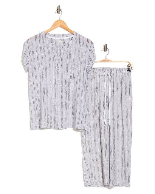Anne Klein Multicolor Short Sleeve & Pants Pajamas