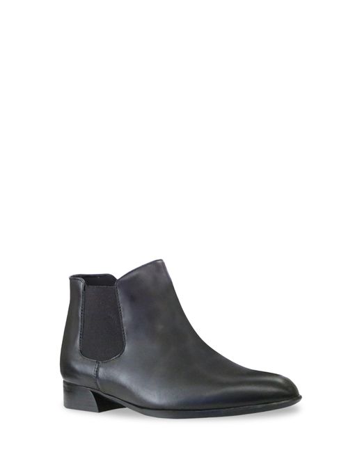 Munro Cate Water Resistant Chelsea Boot In Black Leather At Nordstrom Rack  - Lyst