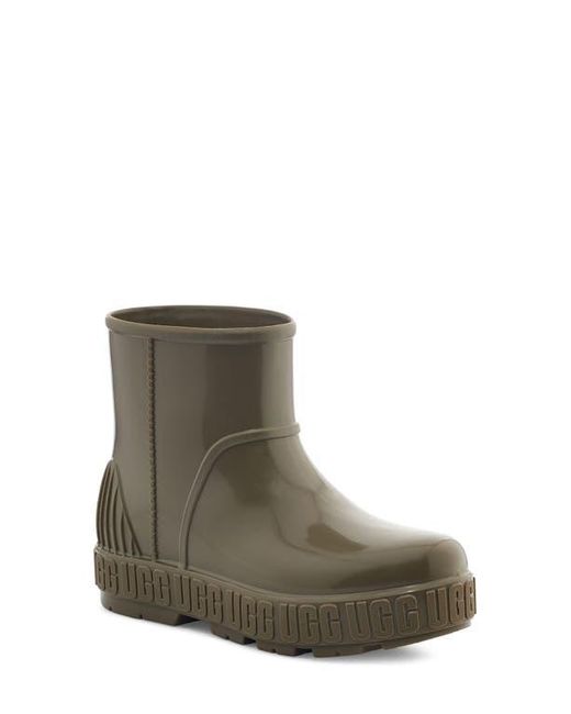 Ugg Green Drizlita Genuine Shearling Lined Rain Boot