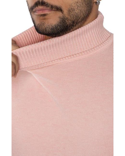 Xray Jeans Pink Turtleneck Pullover Sweater for men