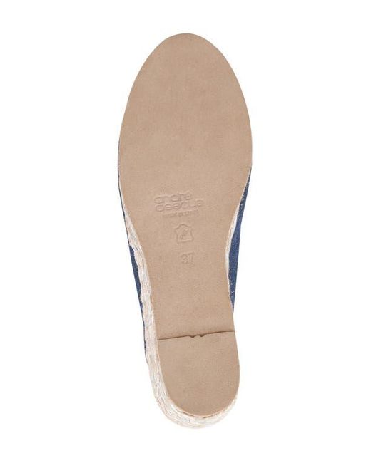 Andre Assous Blue Audrey Espadrille Wedge Sandal