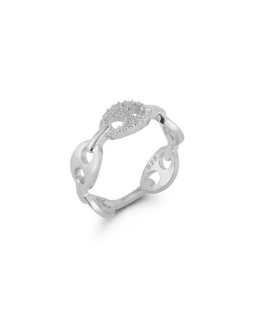 Glaze Jewelry Metallic Frozen Mariner Link Ring