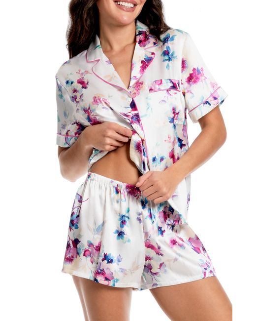 In Bloom White Shortie Pajamas