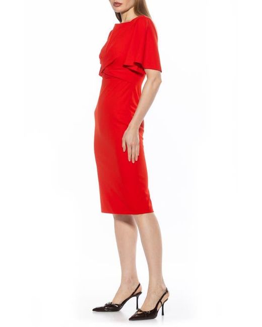 Alexia Admor Red Ariah Sheath Dress