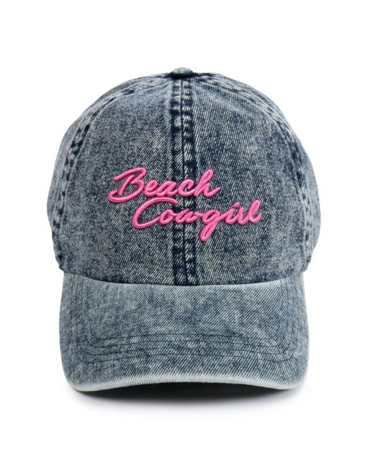David & Young Gray Beach Cowgirl Embroidered Baseball Cap
