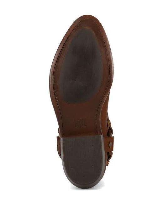 Frye Brown Billy Short Harness Boots