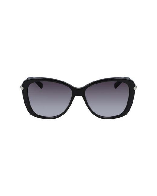 Longchamp Black Butterfly Gradient Sunglasses