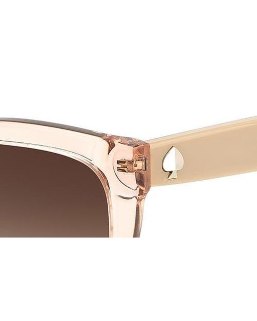 Kate Spade Brown Tammy 53Mm Rectangular Sunglasses