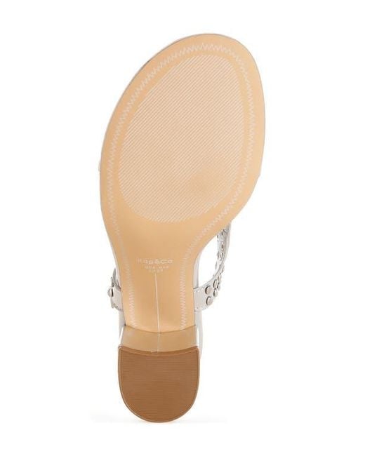 Rag & Co White Chan Studded Sandal