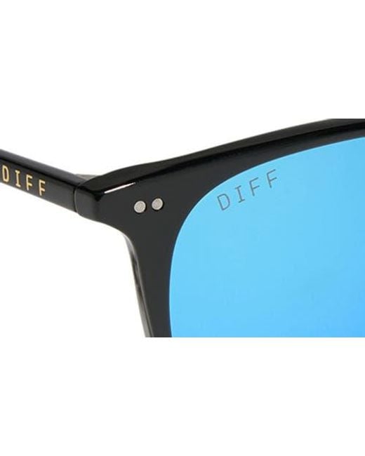 DIFF Blue Brody Xl 51Mm Square Sunglasses for men