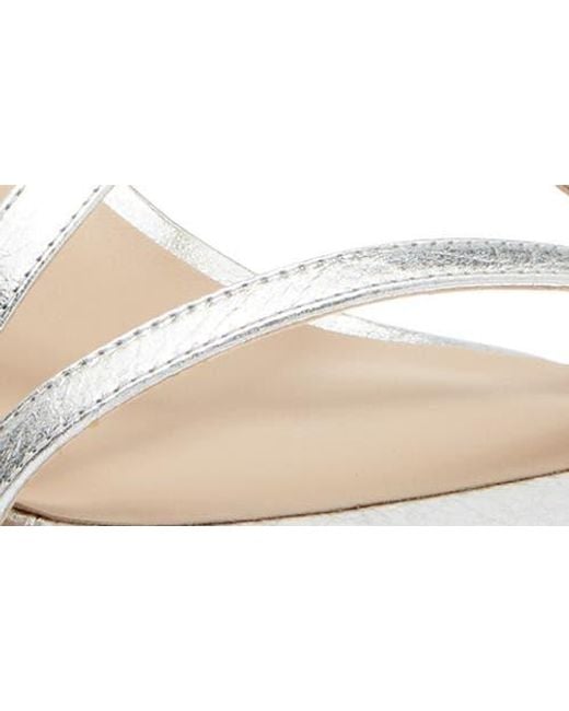 Stuart Weitzman White Oasis 50 Slingback Sandal