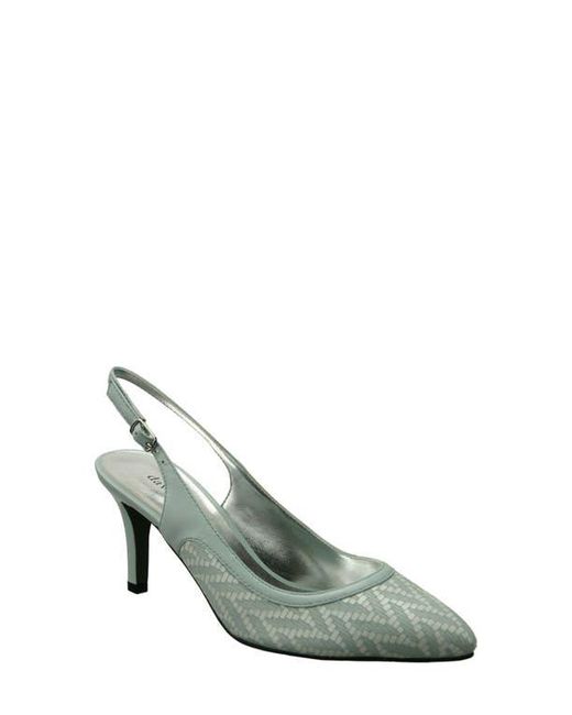 David Tate Green Bella Pointed Toe Slingback Pump