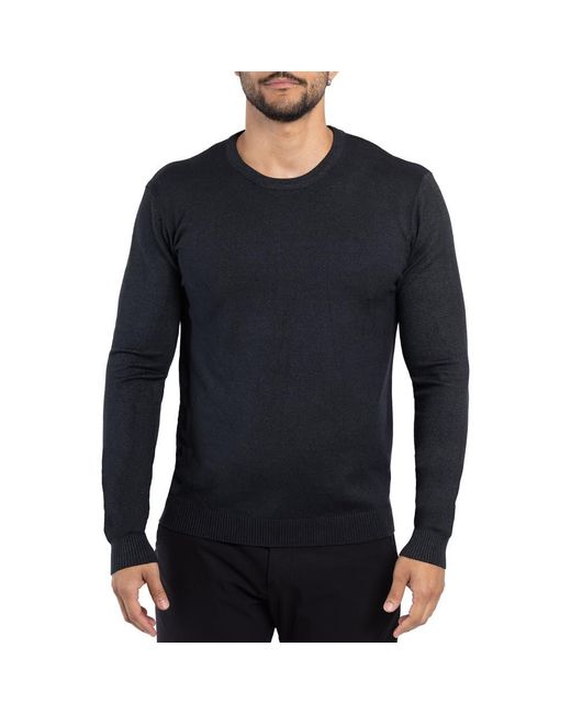 Xray Jeans Black Crewneck Knit Pullover Sweater for men