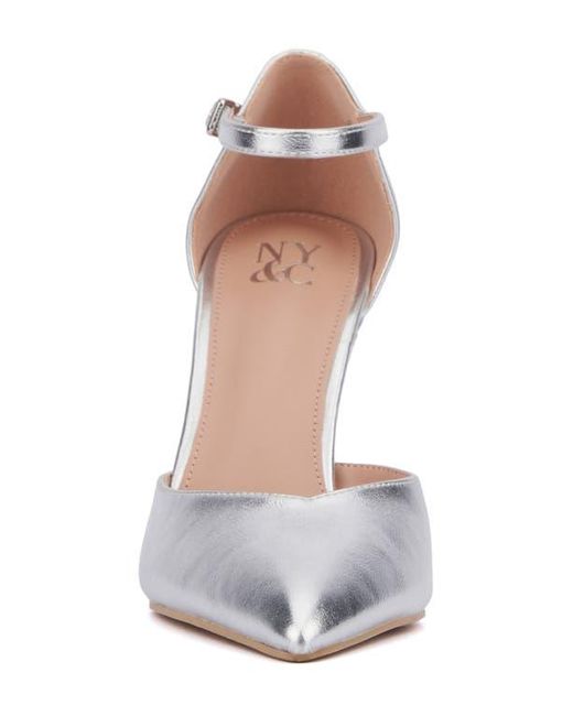 New York & Company White Xaria Pump