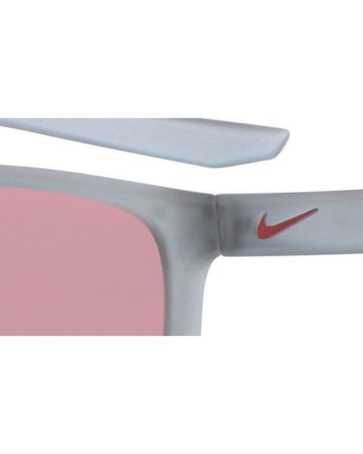 Nike Pink Essential Endeavor Wraparound Sunglasses for men