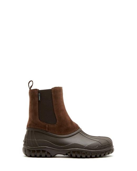 La Canadienne Brown Powder Genuine Shearling Lined Duck Boot