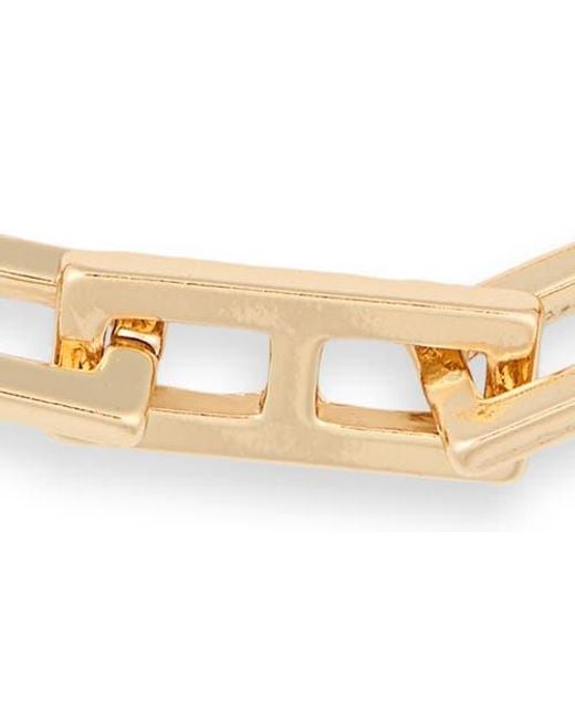 Leith Metallic Rectangle Link Anklet